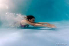 Actionfoto unter Wasser